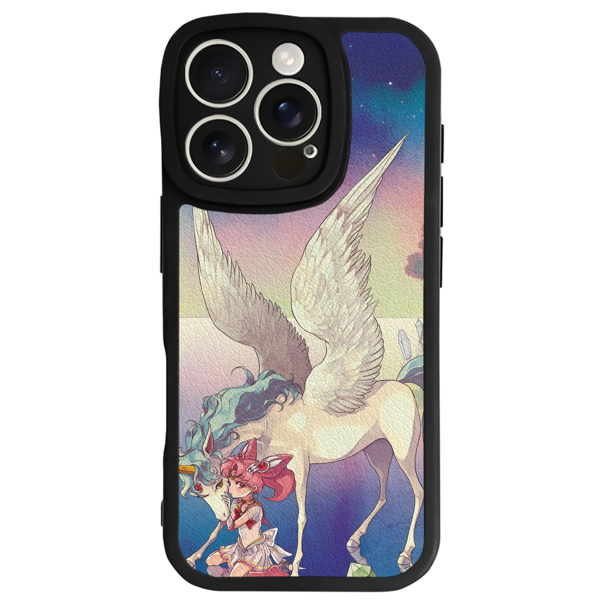 （画像用） 美少女戦士セーラームーン Sailor Moon 【iPhone 16シリーズ対応】シリコンスマホケース（レザー調） 材質：シリコン
